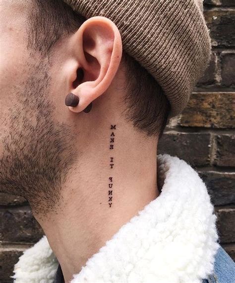 small neck tattoos for men